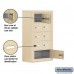 Salsbury Cell Phone Storage Locker - 5 Door High Unit (8 Inch Deep Compartments) - 8 A Doors and 1 B Door - Sandstone - Surface Mounted - Master Keyed Locks